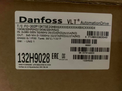 Частотный преобразователь DANFOSS 132H9028